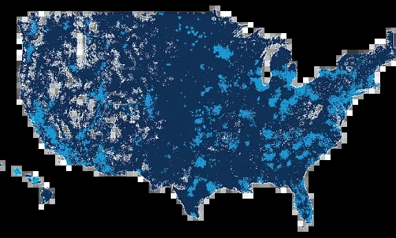 Spectrum nationwide 5G coverage map of the United States
